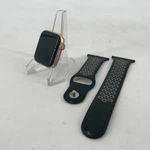 Apple Watch SE Cellular Gold Sport 40mm w/ Black/Gray Sport Band