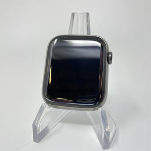 Apple Watch Series 7 Cellular Graphite S. Steel 45mm w/ Black Sport Excellent