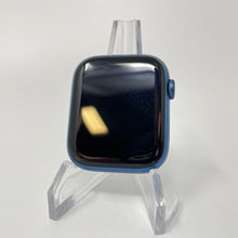 Load image into Gallery viewer, Apple Watch Series 7 Cellular Blue Aluminum 45mm w/ Blue Solo Loop Very Good