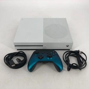 Microsoft Xbox One S White 500GB w/ Controller + Cables