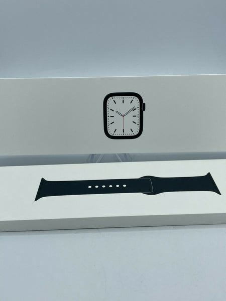 Apple Watch Series 7 (GPS) Midnight Nike Sport 45mm w/ Black Nike Sport