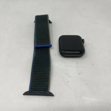 Load image into Gallery viewer, Apple Watch SE Cellular Space Gray Sport 40mm w/ Blue Fabric Loop