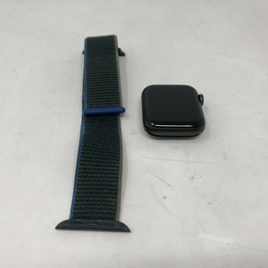 Apple Watch SE Cellular Space Gray Sport 40mm w/ Blue Fabric Loop