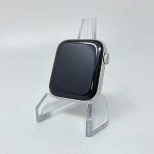 Apple Watch SE Cellular Silver Aluminum 44mm w/ Green Braided Sport Loop