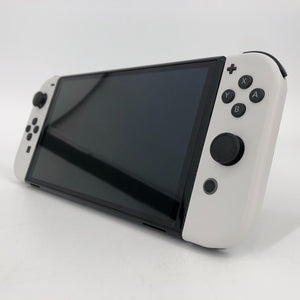 Nintendo Switch OLED 64GB White Very Good Condition w/ Dock + Cables + Game