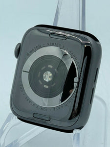Apple Watch Series 5 (GPS) Space Gray Sport 44mm w/ Alaskan Blue Sport Loop