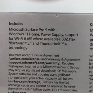 Microsoft Surface Pro 9 13" Blue 2022 1.3GHz i5-1235U 8GB 256GB - NEW & SEALED