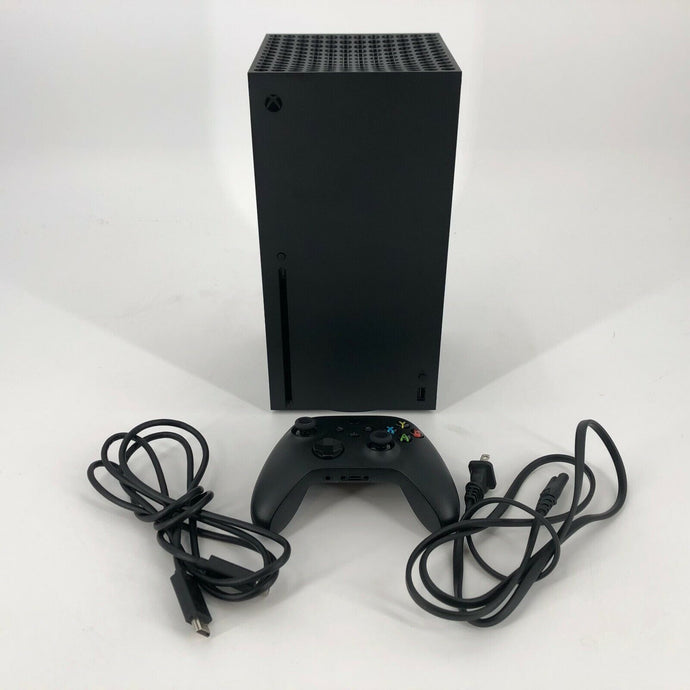 Microsoft Xbox Series X Black 1TB w/ Controller/Cables + Box + Game