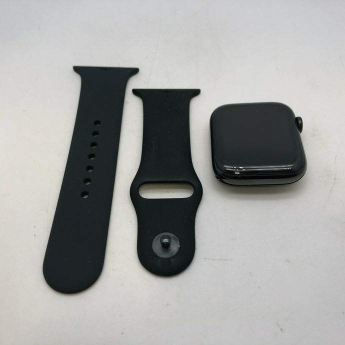 Apple Watch Series 5 Cellular Space Black S. Steel 44mm w/ Black Sport Band