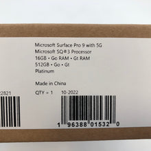 Load image into Gallery viewer, Microsoft Surface Pro 9 LTE 13&quot; Silver 2022 2.4GHz SQ3 16GB 512GB - NEW &amp; SEALED