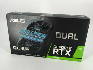 ASUS NVIDIA GeForce RTX 2060 DUAL FAN OC AUTO 6GB GDDR6 Graphics Card