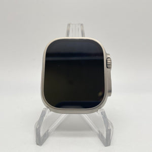 Apple Watch Ultra Cellular Titanium 49mm w/ Black Non-OEM Sport Band Excellent