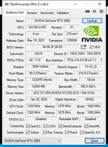 Asus GeForce RTX 3060 ROG STRIX Gaming OC 12GB LHR GDDR6 Graphics Card