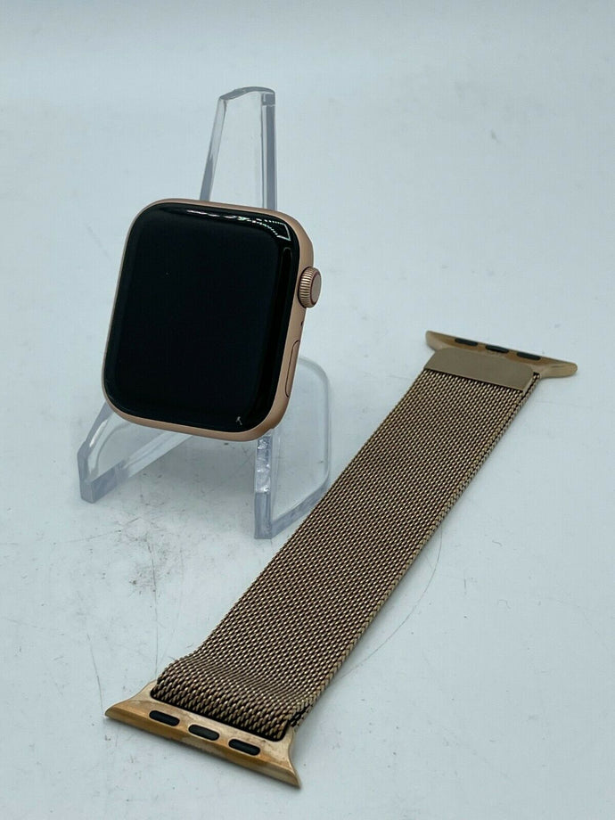 Apple Watch Series 4 Cellular Gold Sport 44mm w/ Gold Milanese Loop