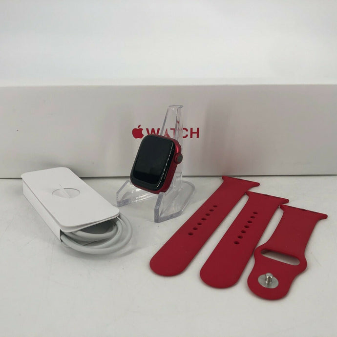 Apple Watch Series 7 Cellular Sport 41mm w/ RED Sport Band