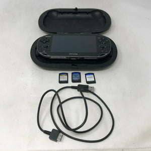 Sony PlayStation Vita PCH-1001 Black + Charger + Case + Games