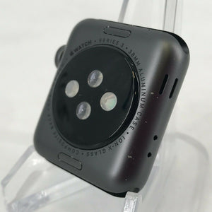 Apple Watch Series 3 (GPS) Space Gray Sport 38mm w/ Black Sport S/M Band