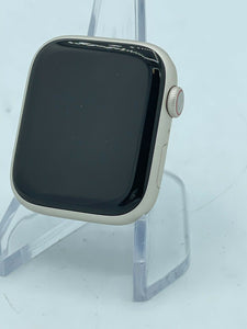 Apple Watch Series 7 Cellular Silver Sport 45mm w/ Costal Gray Sport