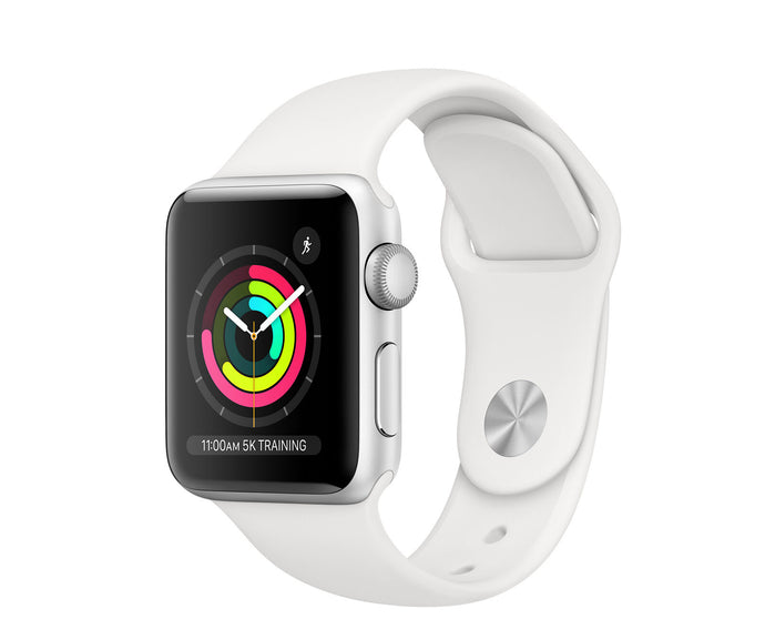 Apple Watch Series 3 (GPS) Silver Aluminum 42mm White Sport Band