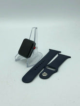 Load image into Gallery viewer, Apple Watch Series 3 Cellular Space Gray Sport 38mm w/ Navy Blue Sport