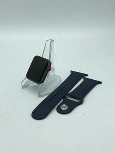 Apple Watch Series 3 Cellular Space Gray Sport 38mm w/ Navy Blue Sport