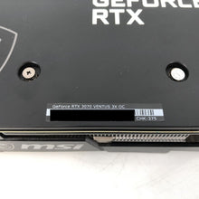 Load image into Gallery viewer, MSI NVIDIA GeForce RTX 3070 Ventus 3x OC 8GB LHR GDDR6 256 Bit - Good Condition