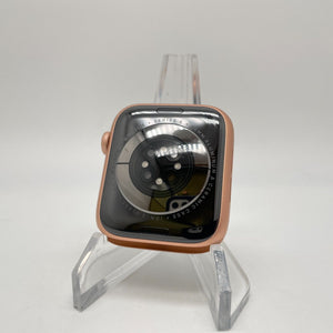 Apple Watch Series 6 (GPS) Gold Aluminum 44mm w/ Olive Sport Loop Excellent