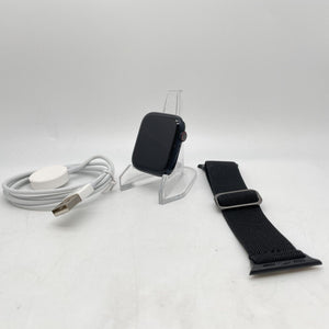 Apple Watch Series 8 Cellular Midnight Aluminum 45mm Black Sport Loop Very Good