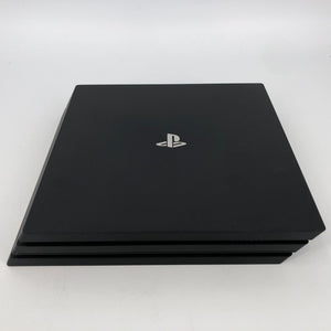 Sony Playstation 4 Pro Black 1TB - Excellent Cond. w/ Controller + Cables + Game