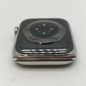 Apple Watch Series 6 Silver Cellular Steel 44mm w/ Pink Braided Solo Loop