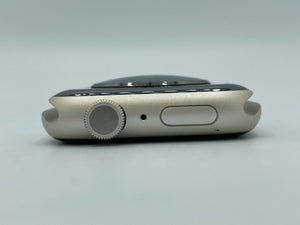 Apple Watch Series 7 (GPS) Starlight Sport 45mm w/ White Sport Loop