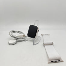 Load image into Gallery viewer, Apple Watch Series 5 Cellular White Ceramic 44mm w/ White Sport Loop Excellent
