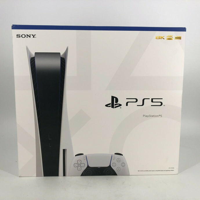 Sony Playstation 5 Disc Edition White 825GB w/ Cables + Box