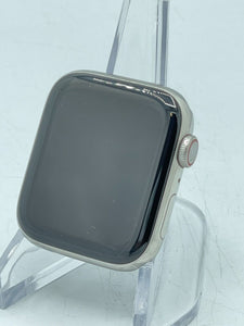 Apple Watch Series 6 Cellular Silver S. Steel 44mm w/ Black Leather Link