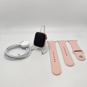 Apple Watch Series 6 Cellular Gold S. Steel 44mm w/ Pink Sand Sport