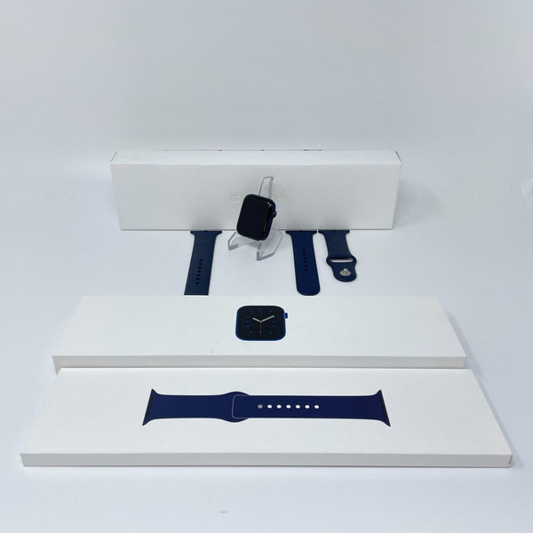 Apple Watch Series 6 Cellular Blue Aluminum 44mm w/ Deep Navy Sport