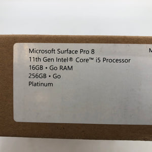 Microsoft Surface Pro 8 13" Silver 2021 2.4GHz i5-1135G7 16GB 256GB - Open Box