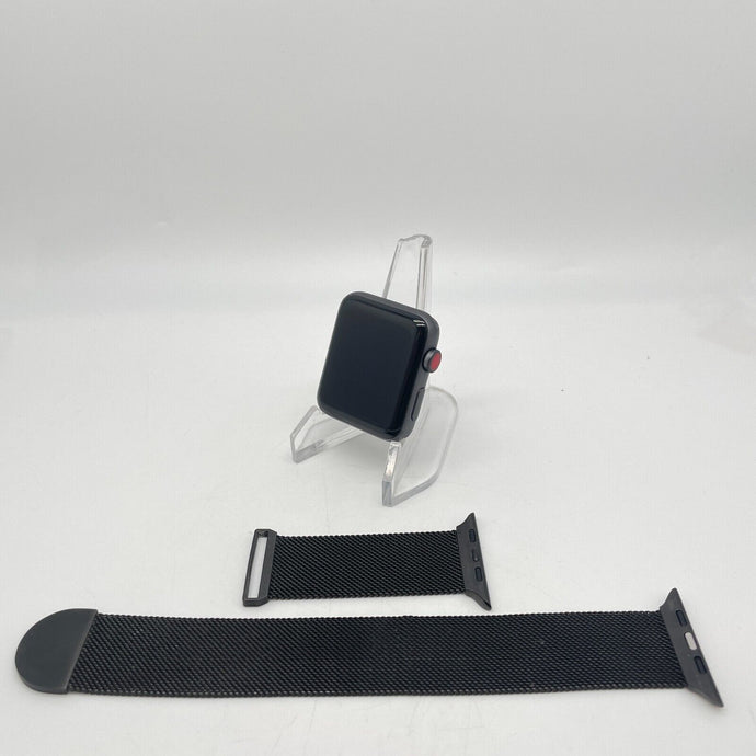 Apple Watch Series 3 Cellular Black Aluminum 42mm Black Milanese Loop