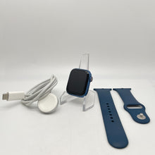 Load image into Gallery viewer, Apple Watch Series 7 Cellular Blue Aluminum 41mm w/ Blue Sport Band Good
