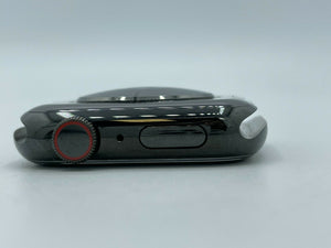 Apple Watch Series 7 Hermes Cellular Space Black S.Steel 45mm+Black Leather