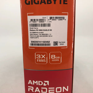 Gigabyte Eagle AMD Radeon RX 6600 RDNA 2 Architecture 8GB GDDR6 128 Bit - NEW