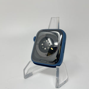 Apple Watch Series 7 Cellular Blue Aluminum 45mm w/ Blue Sport Band