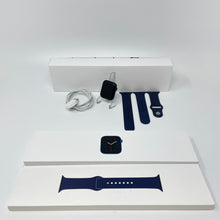 Load image into Gallery viewer, Apple Watch Series 6 Cellular Blue Aluminum 44mm w/ Deep Navy Sport Excellent