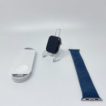 Load image into Gallery viewer, Apple Watch Series 7 Cellular Graphite S. Steel 45mm Blue Solo Loop Very Good