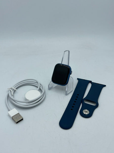 Apple Watch Series 7 Cellular Blue Aluminum 41mm w/ Blue Sport