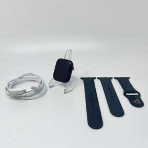 Apple Watch Series 7 Cellular Midnight Black Aluminum 45mm Black Sport Excellent