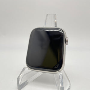 Apple Watch Series 7 Cellular Silver S. Steel 45mm w/ Black Milanese Loop Good