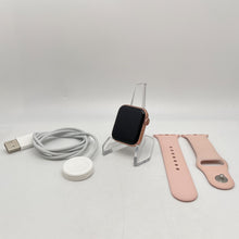 Load image into Gallery viewer, Apple Watch Series 5 Cellular Rose Gold Aluminum 40mm w/ Pink Sport Very Good