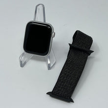 Load image into Gallery viewer, Apple Watch SE Cellular Space Black Aluminum 44mm w/ Gray Sport Loop