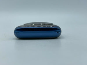Apple Watch Series 7 (GPS) Blue Sport 45mm w/ Graphite Milanese Loop
